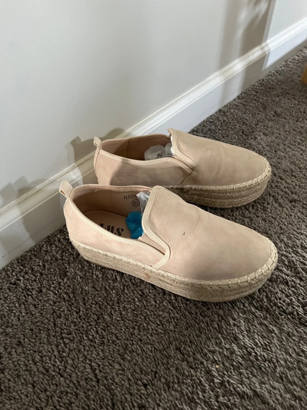 AWS Hannah espadrille platform shoes size 6.5